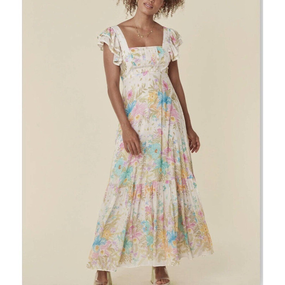 Spell & the Gypsy Collective Lei Lei Frill Gown Maxi Dress XXL NWT